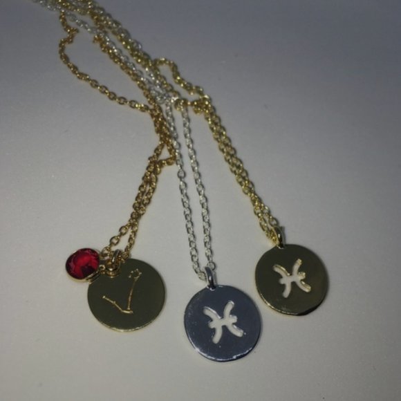 Pisces Zodiac Sign Astrology Necklaces - Picture 8 of 9